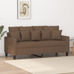 vidaXL Divano a 2 Posti Marrone 140 cm in Tessuto