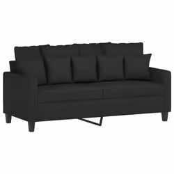 Divano a 2 Posti Nero 120 cm in Tessutocod mxl 131121 - Vista aggiuntiva 2