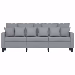 Divano a 3 Posti Grigio Chiaro 180 cm in Tessutocod mxl 83212 - Vista aggiuntiva 3