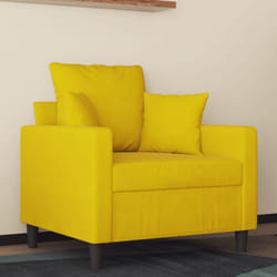 Vidaxl - Poltrona Giallo 60 cm Velluto 78823