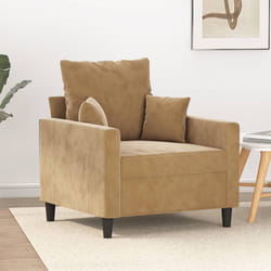Poltrona Marrone 60 cm Vellutocod mxl 132599
