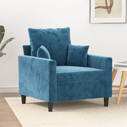 Vidaxl - Poltrona Blu 60 cm Velluto 48676