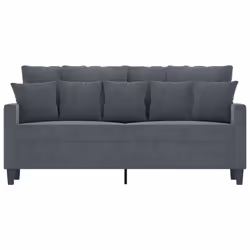 Divano a 2 Posti grigio scuro140 cm in Vellutocod mxl 107167 - Vista aggiuntiva 3