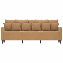 Divano a 3 Posti Marrone 180 cm in Vellutocod mxl 133083 - Vista aggiuntiva 3
