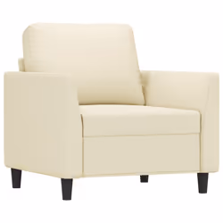 vidaXL Poltrona Crema 60 cm in Similpelle - Vista aggiuntiva 2