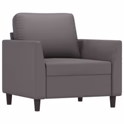 Poltrona Grigia 60 cm in Similpellecod mxl 107604 - Vista aggiuntiva 2