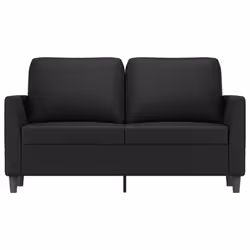 vidaXL Divano a 2 Posti Nero 120 cm in Similpelle - Vista aggiuntiva 3