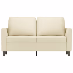Divano a 2 Posti Crema 120 cm in Similpellecod mxl 131581 - Vista aggiuntiva 3