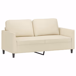 Divano a 2 Posti Crema 140 cm in Similpellecod mxl 131582 - Vista aggiuntiva 2