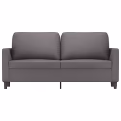 vidaXL Divano a 2 Posti Grigio 140 cm in Similpelle - Vista aggiuntiva 3
