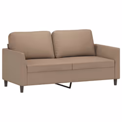 vidaXL Divano a 2 Posti Cappuccino 140 cm in Similpelle - Vista aggiuntiva 2