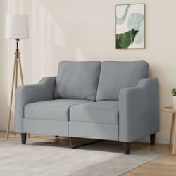 Vidaxl - Divano a 2 Posti Grigio Chiaro 120 cm in Tessuto