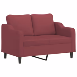 Divano a 2 Posti Rosso Vino 120 cm in Tessutocod mxl 133334 - Vista aggiuntiva 2