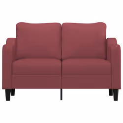 Divano a 2 Posti Rosso Vino 120 cm in Tessutocod mxl 133334 - Vista aggiuntiva 3