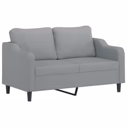 Divano a 2 Posti Grigio Chiaro 140 cm in Tessutocod mxl 107233 - Vista aggiuntiva 2
