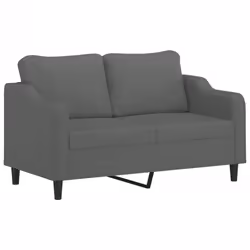 Divano a 2 Posti Grigio Scuro 140 cm in Tessutocod mxl 131207 - Vista aggiuntiva 2
