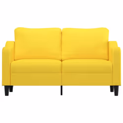 Divano a 2 Posti Giallo Chiaro 140 cm in Tessutocod mxl 85399 - Vista aggiuntiva 3