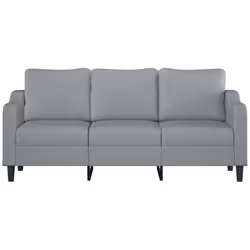Divano a 3 Posti Grigio Chiaro 180 cm in Tessutocod mxl 107234 - Vista aggiuntiva 3