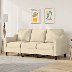 VidaXL 359369 divano 3 seduta(e) Crema