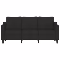 Divano a 3 Posti Nero 180 cm in Tessutocod mxl 107243 - Vista aggiuntiva 3