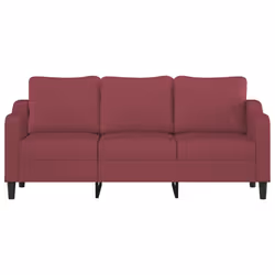 Divano a 3 Posti Rosso Vino 180 cm in Tessutocod mxl 109364 - Vista aggiuntiva 3