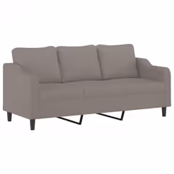 Divano a 3 Posti Tortora 180 cm in Tessutocod mxl 133337 - Vista aggiuntiva 2