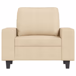 vidaXL Poltrona Crema 60 cm in Tessuto - Vista aggiuntiva 3