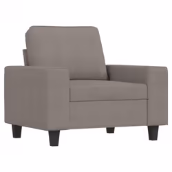 vidaXL Poltrona Tortora 60 cm in Tessuto - Vista aggiuntiva 2