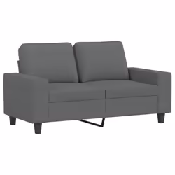 Divano a 2 Posti Grigio Scuro 120 cm in Tessutocod mxl 107732 - Vista aggiuntiva 2