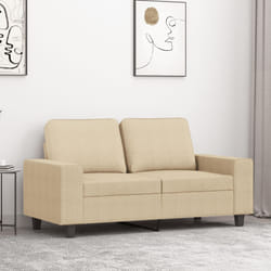Divano a 2 Posti Crema 120 cm in Tessutocod mxl 85740