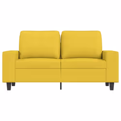 Divano a 2 Posti Giallo Chiaro 120 cm in Tessutocod mxl 133674 - Vista aggiuntiva 3