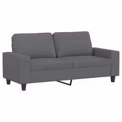 Divano a 2 Posti Grigio Scuro 140 cm in Tessutocod mxl 107733 - Vista aggiuntiva 2