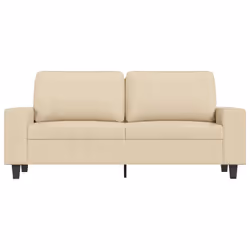 Divano a 2 Posti Crema 140 cm in Tessutocod mxl 85727 - Vista aggiuntiva 3