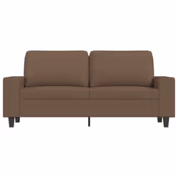 vidaXL Divano a 2 Posti Marrone 140 cm in Tessuto - Vista aggiuntiva 3