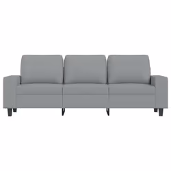 Divano a 3 Posti Grigio Chiaro 180 cm in Tessutocod mxl 109365 - Vista aggiuntiva 3