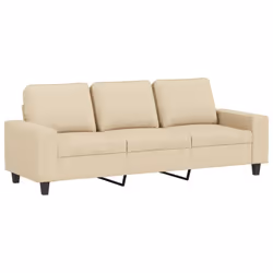 Divano a 3 Posti Crema 180 cm in Tessutocod mxl 85729 - Vista aggiuntiva 2
