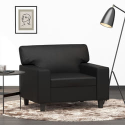 Vidaxl - Poltrona Nera 60 cm in Similpelle 95393