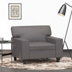 Poltrona Grigia 60 cm in Similpellecod mxl 111860