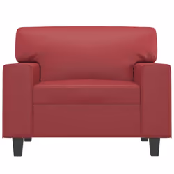 vidaXL Poltrona Rosso Vino 60 cm in Similpelle - Vista aggiuntiva 3