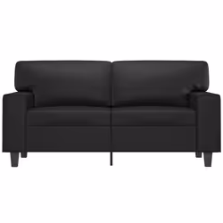 vidaXL Divano a 2 Posti Nero 120 cm in Similpelle - Vista aggiuntiva 3