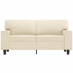 vidaXL Divano a 2 Posti Crema 120 cm in Similpelle - Vista aggiuntiva 3