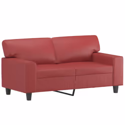 Divano a 2 Posti Rosso Vino 120 cm in Similpellecod mxl 87868 - Vista aggiuntiva 2