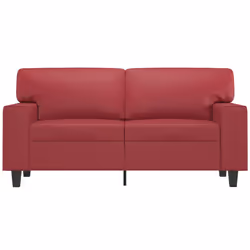 Divano a 2 Posti Rosso Vino 120 cm in Similpellecod mxl 87868 - Vista aggiuntiva 3