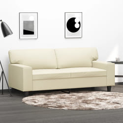 Divano a 2 Posti Crema 140 cm in Similpellecod mxl 134033