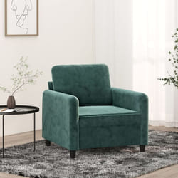 Vidaxl - Poltrona Verde Scuro 60 cm Velluto 47226