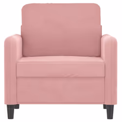 vidaXL Poltrona Rosa 60 cm Velluto - Vista aggiuntiva 3