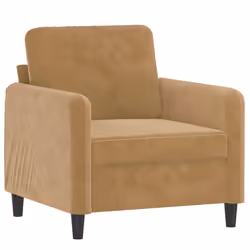Poltrona Marrone 60 cm Vellutocod mxl 85429 - Vista aggiuntiva 2