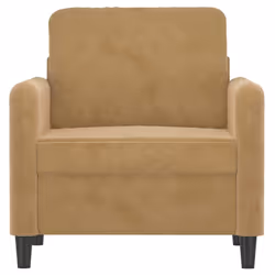 Poltrona Marrone 60 cm Vellutocod mxl 85429 - Vista aggiuntiva 3