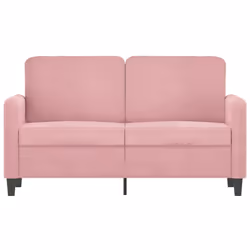 Divano a 2 Posti Rosa 120 cm in Vellutocod mxl 109393 - Vista aggiuntiva 3
