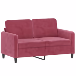 Divano a 2 Posti Rosso Vino 120 cm in Vellutocod mxl 85430 - Vista aggiuntiva 2